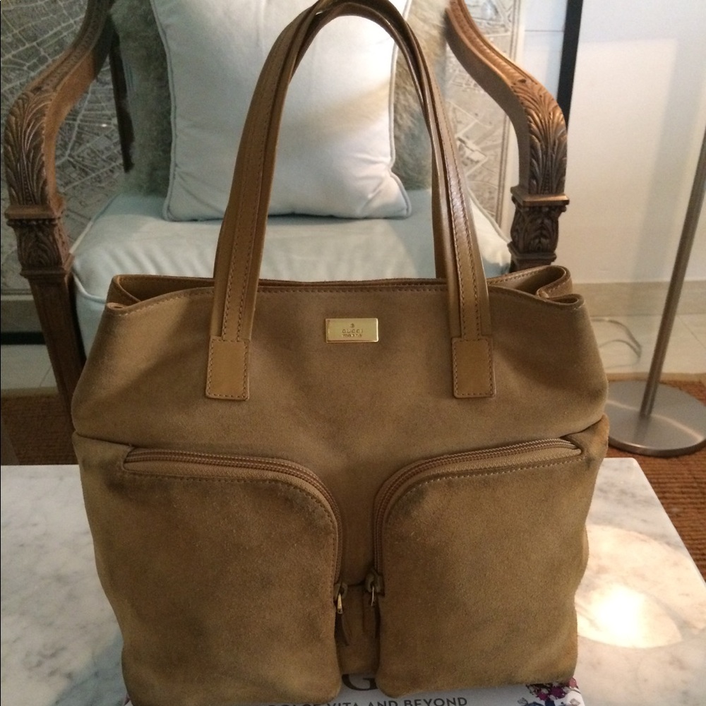 Gucci Tan Suede Bag